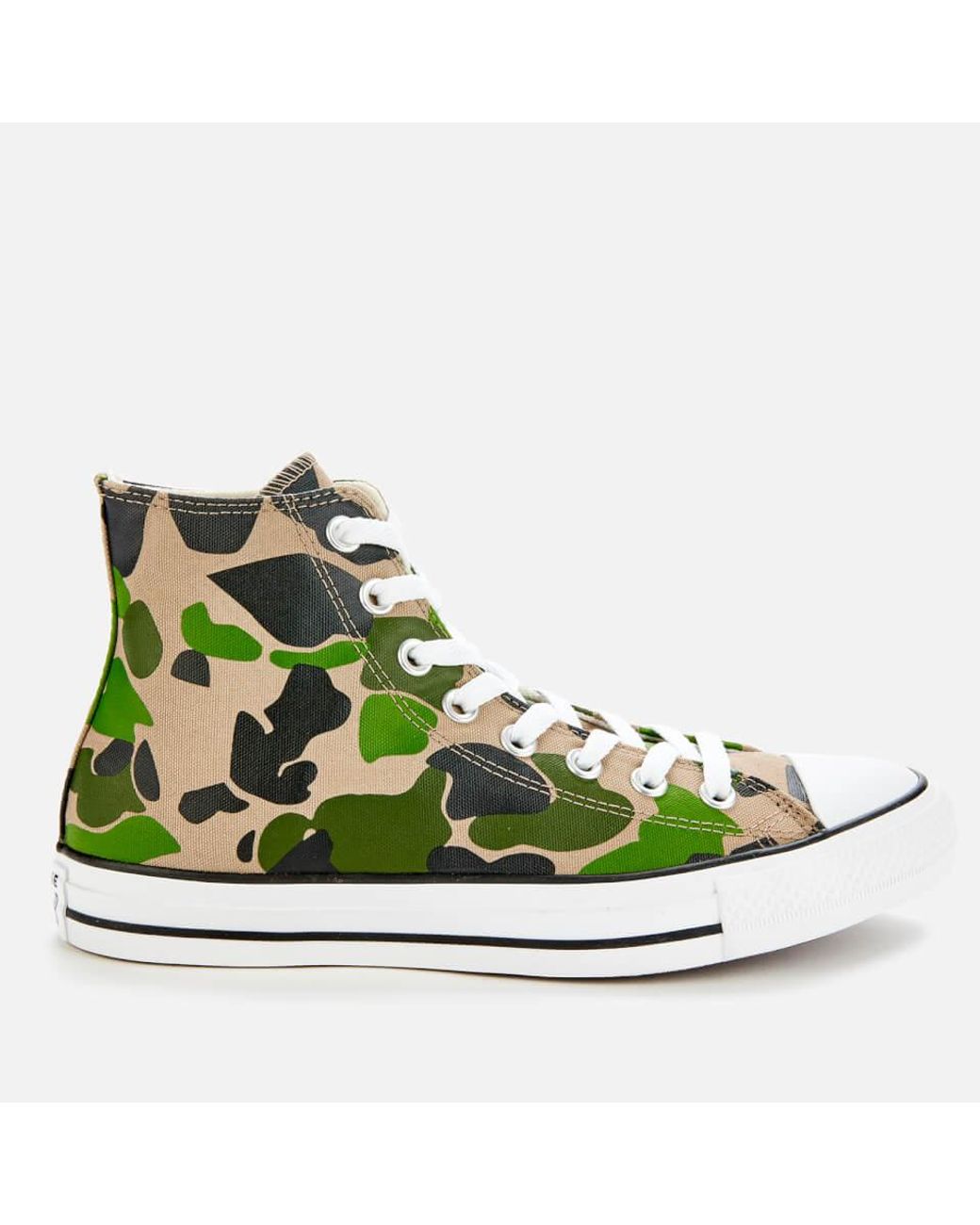 green camo converse