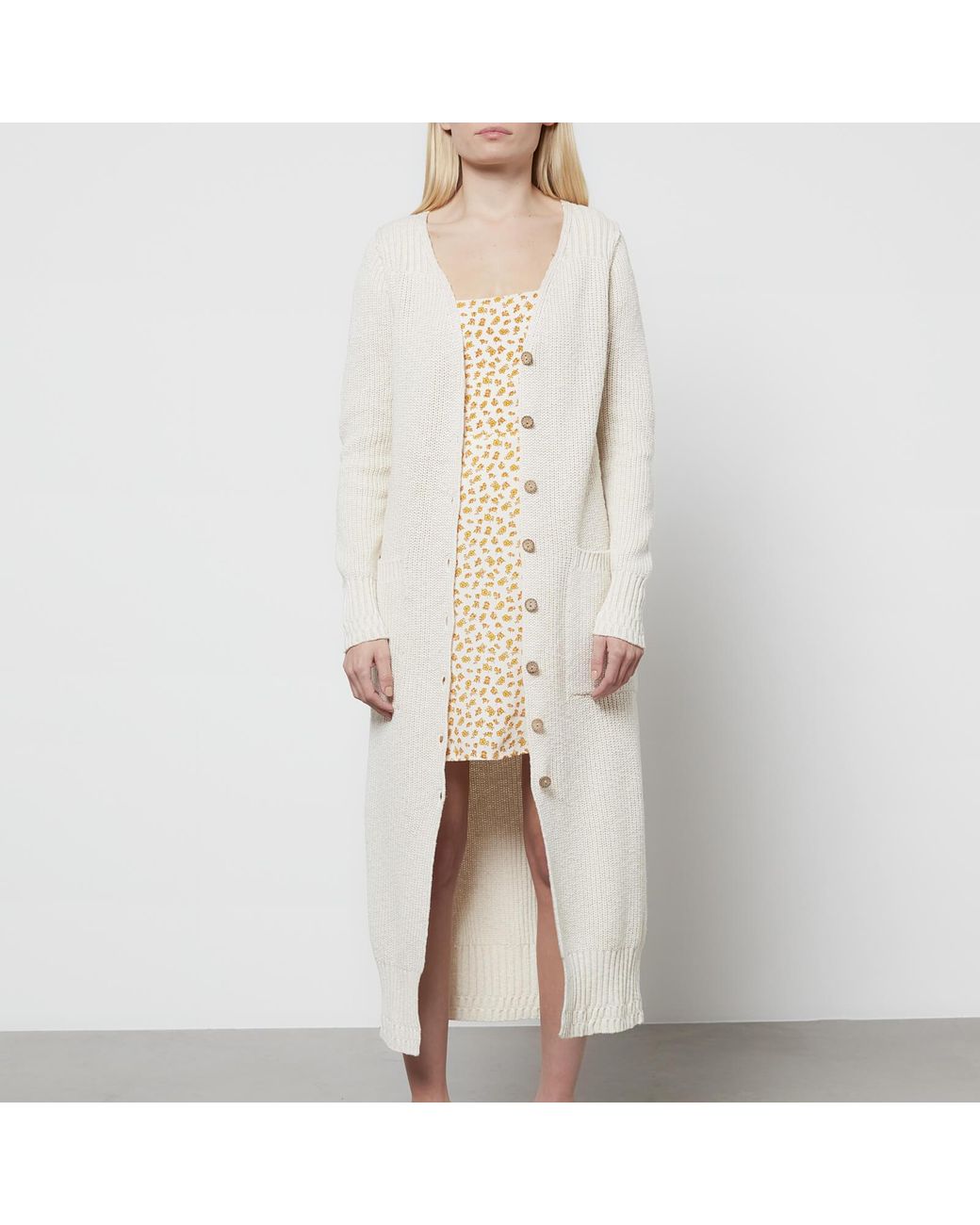 Free People It's Alright Cardigan in Natural | Lyst