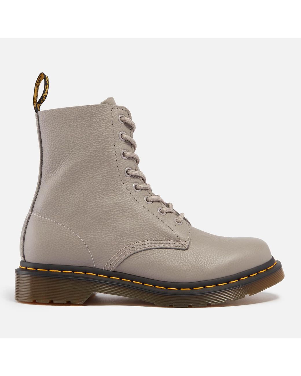 Dr. Martens 1460 Pascal Virginia Leather Boots in Gray | Lyst