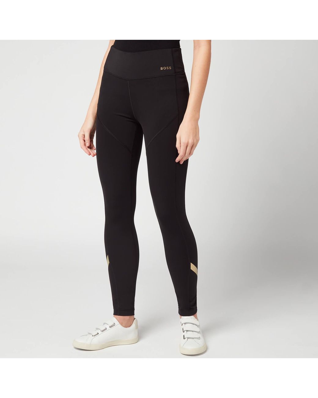 BOSS by HUGO BOSS C_eame Gold Leggings in Black | Lyst Canada