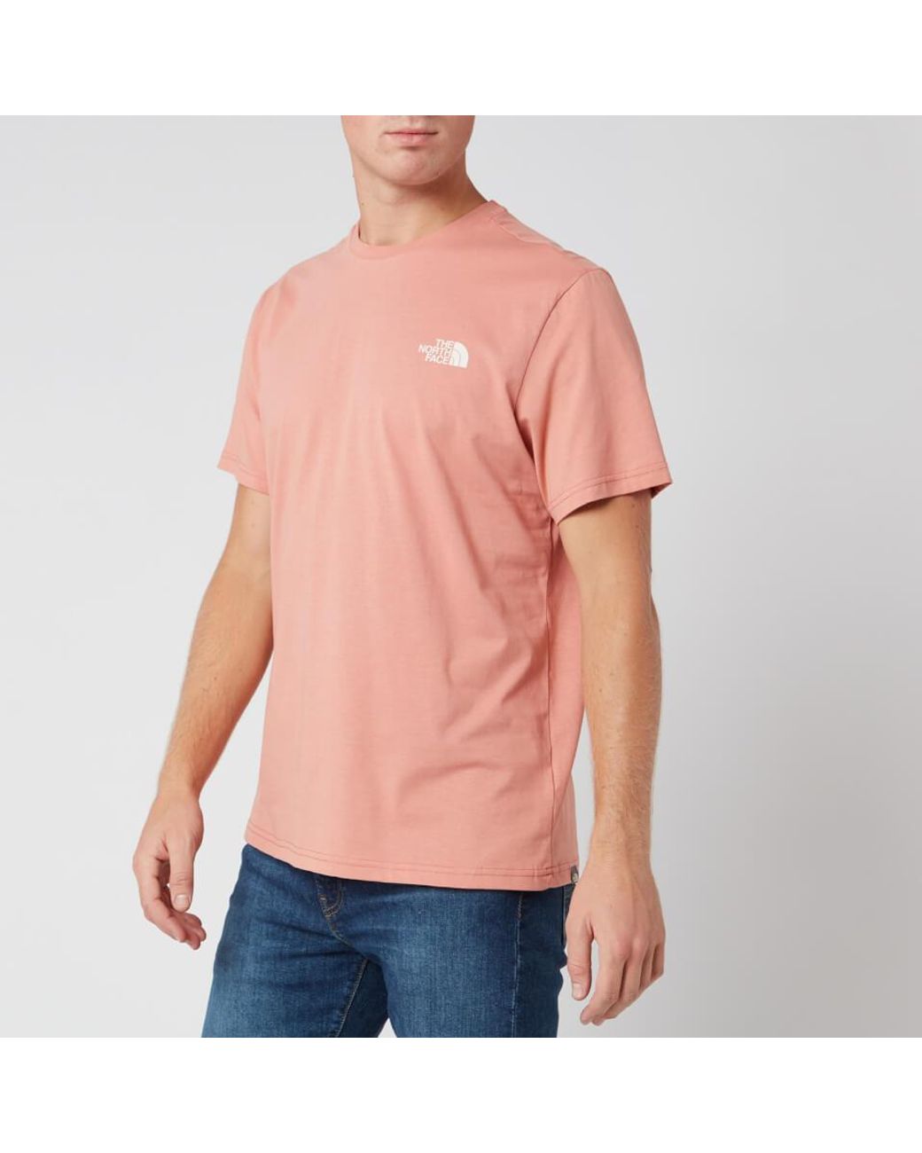 The North Face Cotton Simple Dome T-shirt in Pink for Men - Lyst