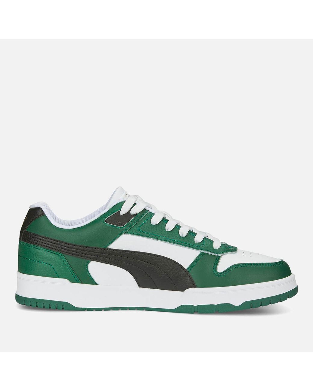 PUMA Rbd Game Leather Trainers in Green for Men | Lyst