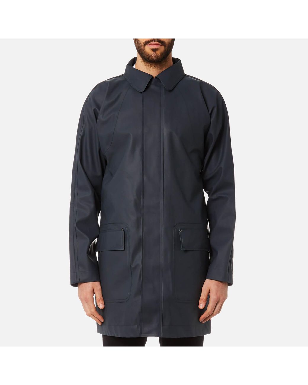 HUNTER Original Rubber Raincoat in Navy 