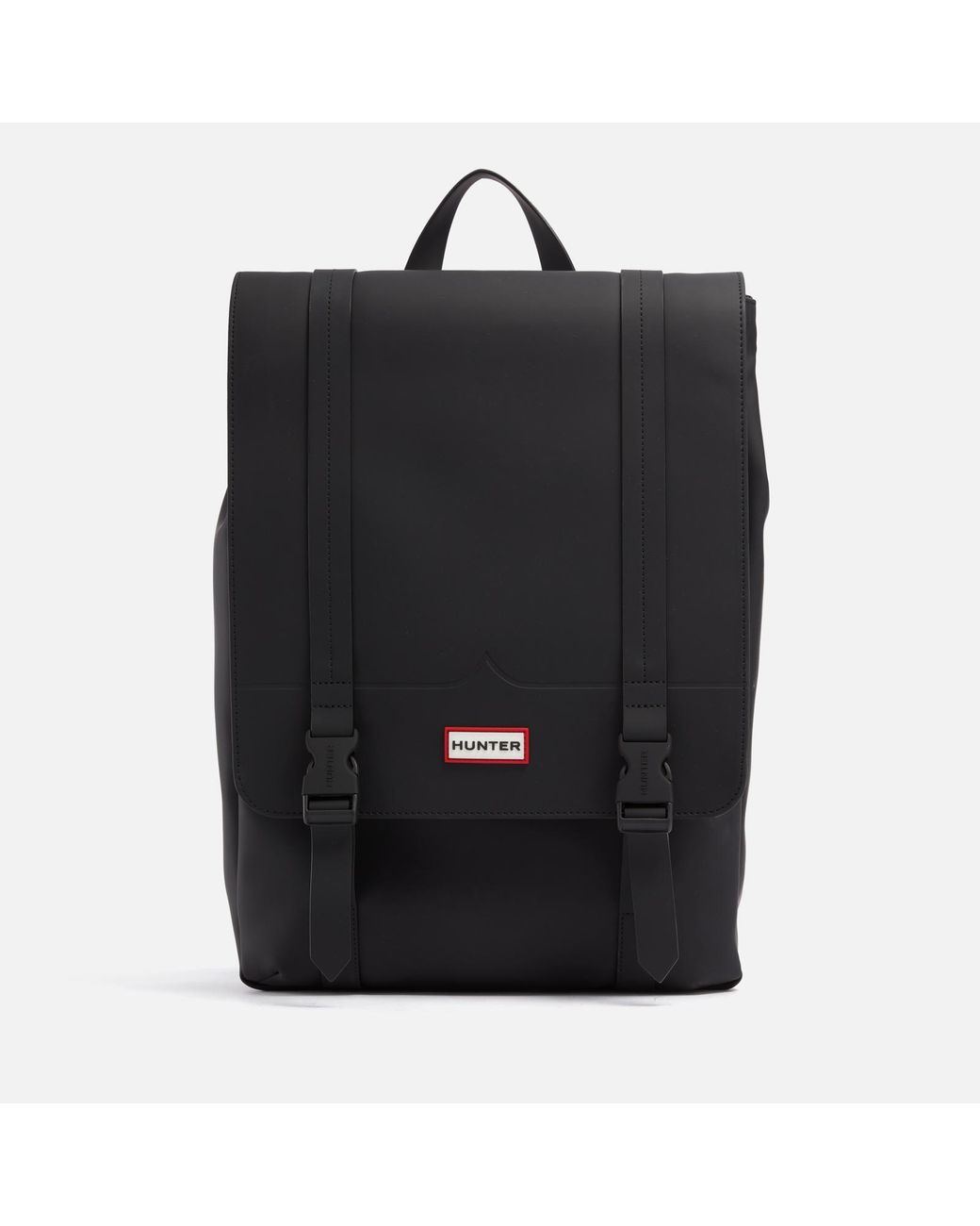 HUNTER Original Rubberised Large Backpack in Black Lyst UK