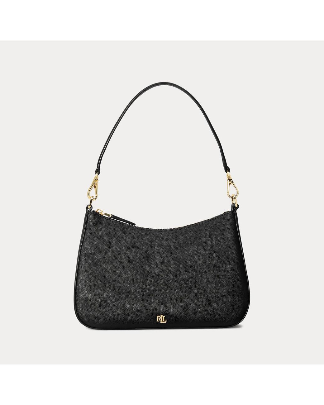 Lauren by Ralph Lauren Danni 26 Leather Bag in Black Lyst