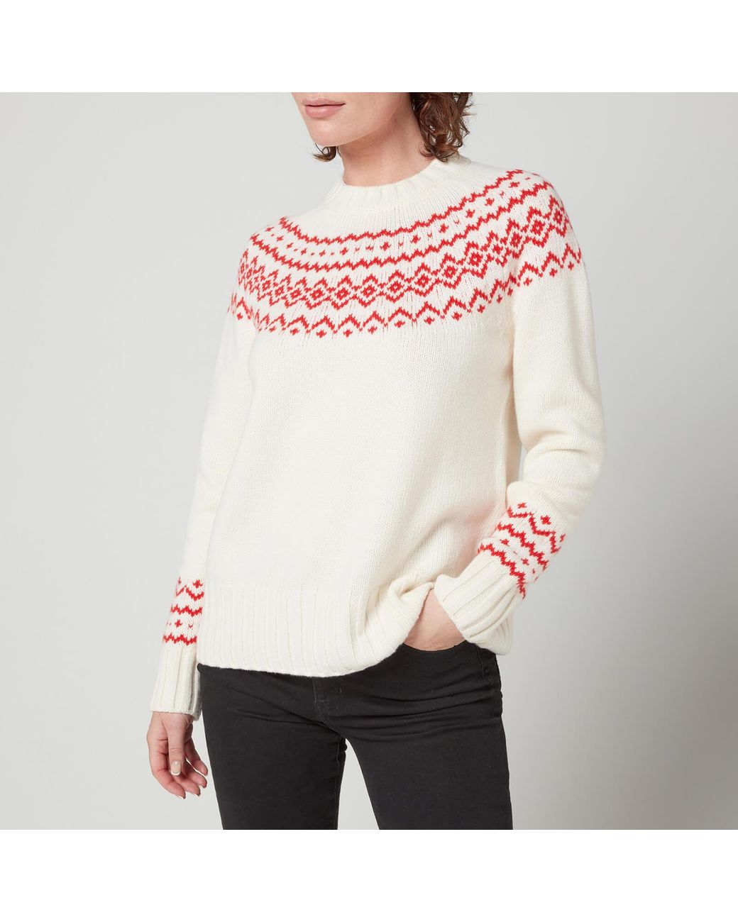 Barbour Wool Driftwood Knitted Jumper 