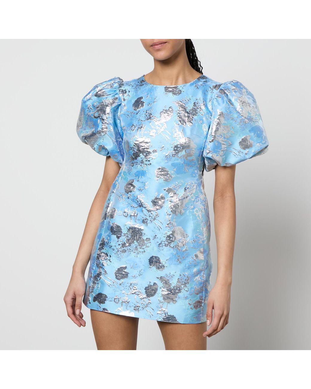 ワンピース Bloom-Sleeve Jacquard Dress Bloom-Sleeve Jacquard Dress JACQUARD | HoMC