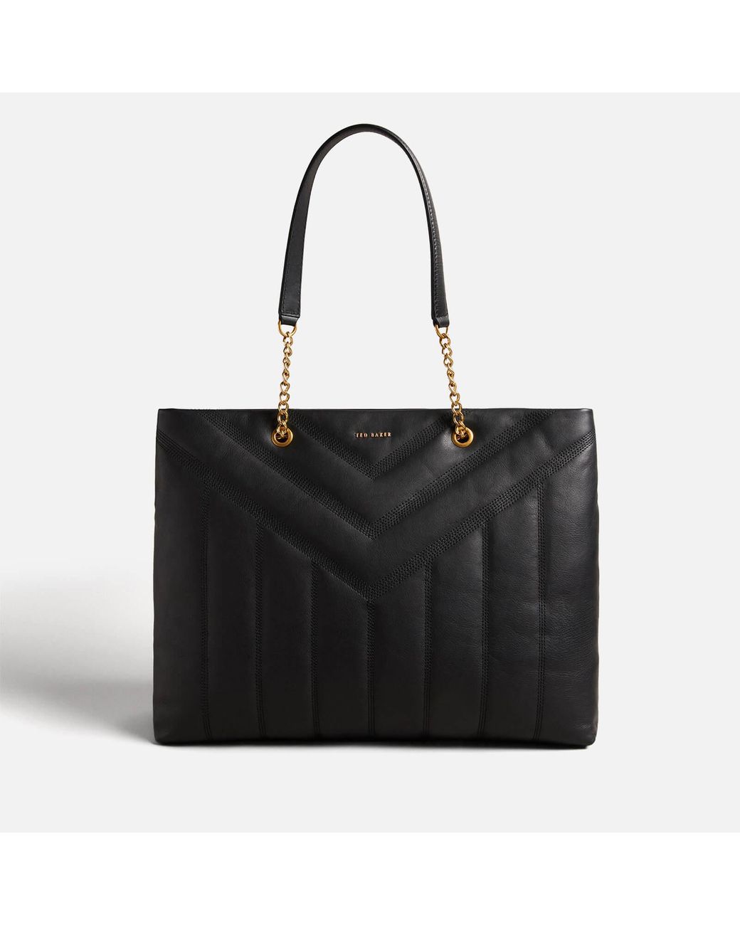 Ted Baker Ayalia Quilted Leather Tote Bag in Black Lyst UK