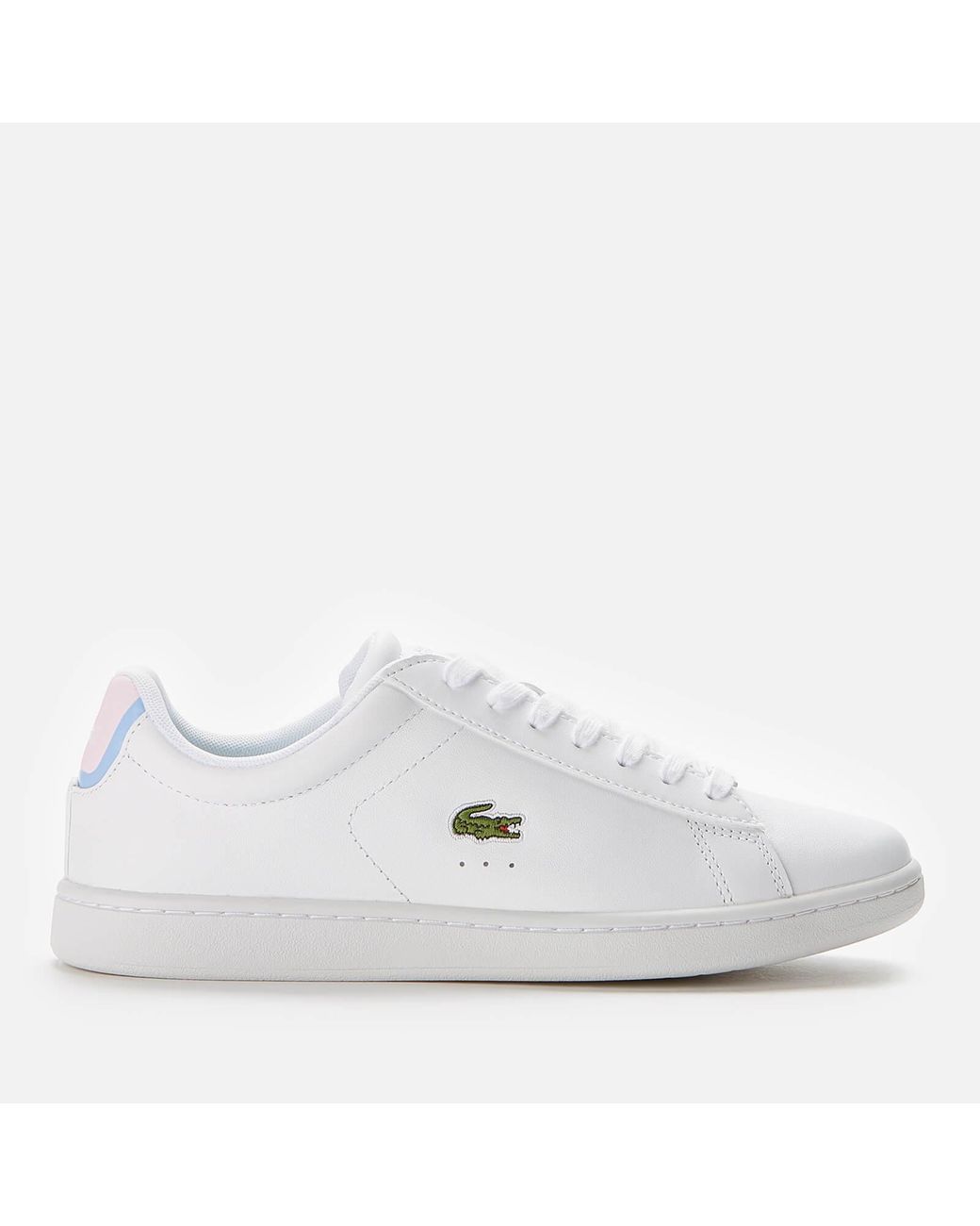 Lacoste Carnaby Evo 0722 1 Leather Cupsole Trainers in White | Lyst