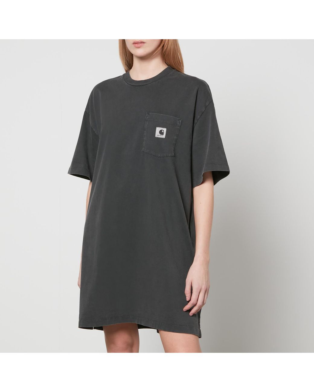 Carhartt WIP Nelson Grand Cotton-jersey T-shirt Dress in Black | Lyst  Australia