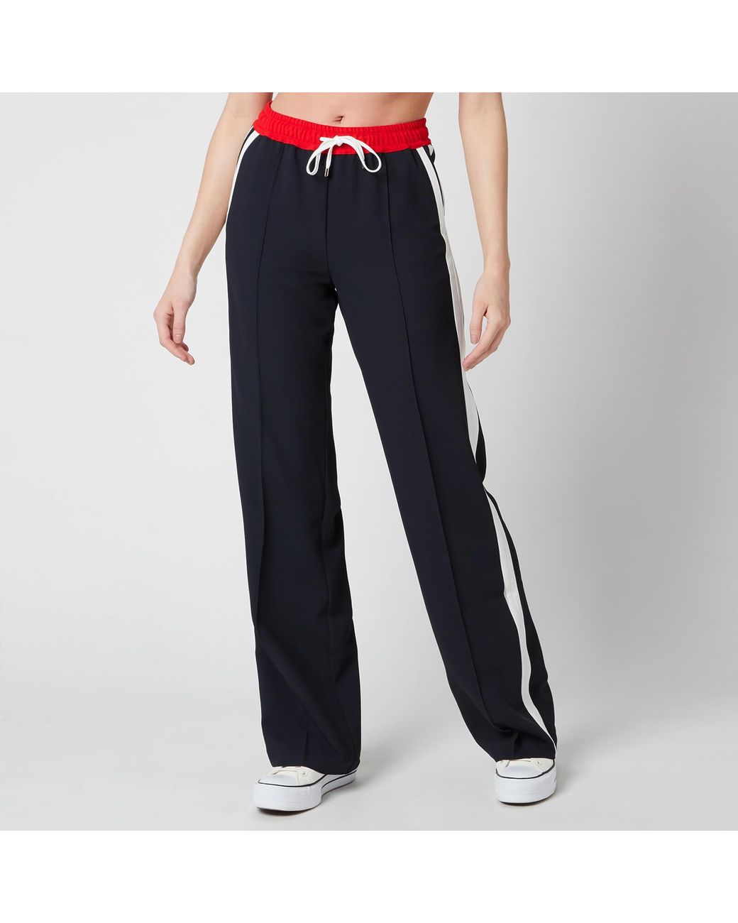 Tommy Hilfiger Fluid Crepe Track Pants in Blue | Lyst