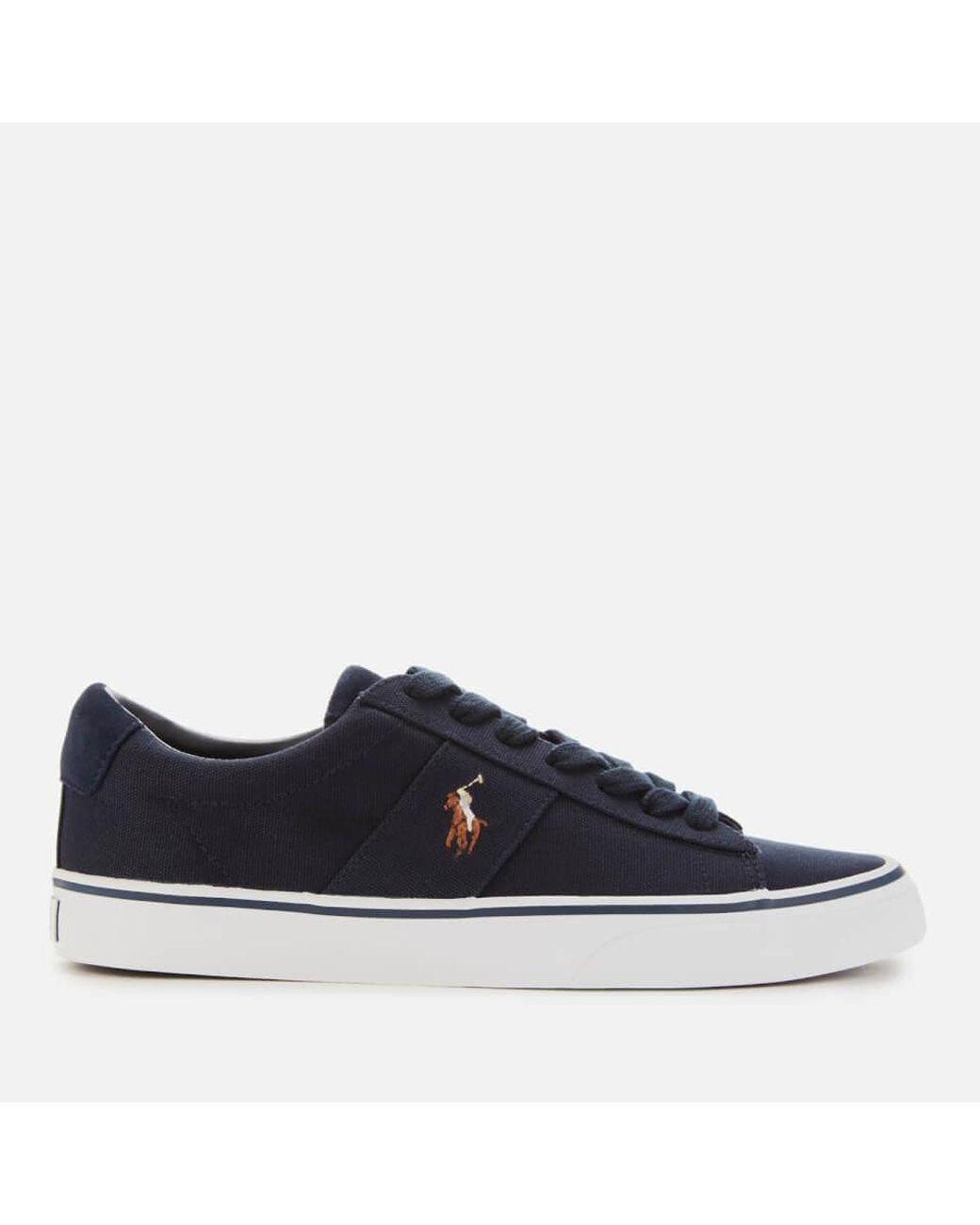polo ralph lauren sayer canvas trainer