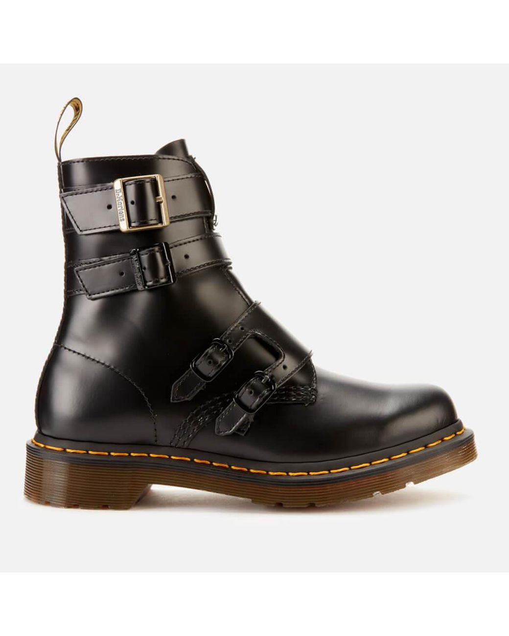 Dr. Martens Blake Ii Leather Buckle Chelsea Boots in Black | Lyst Australia