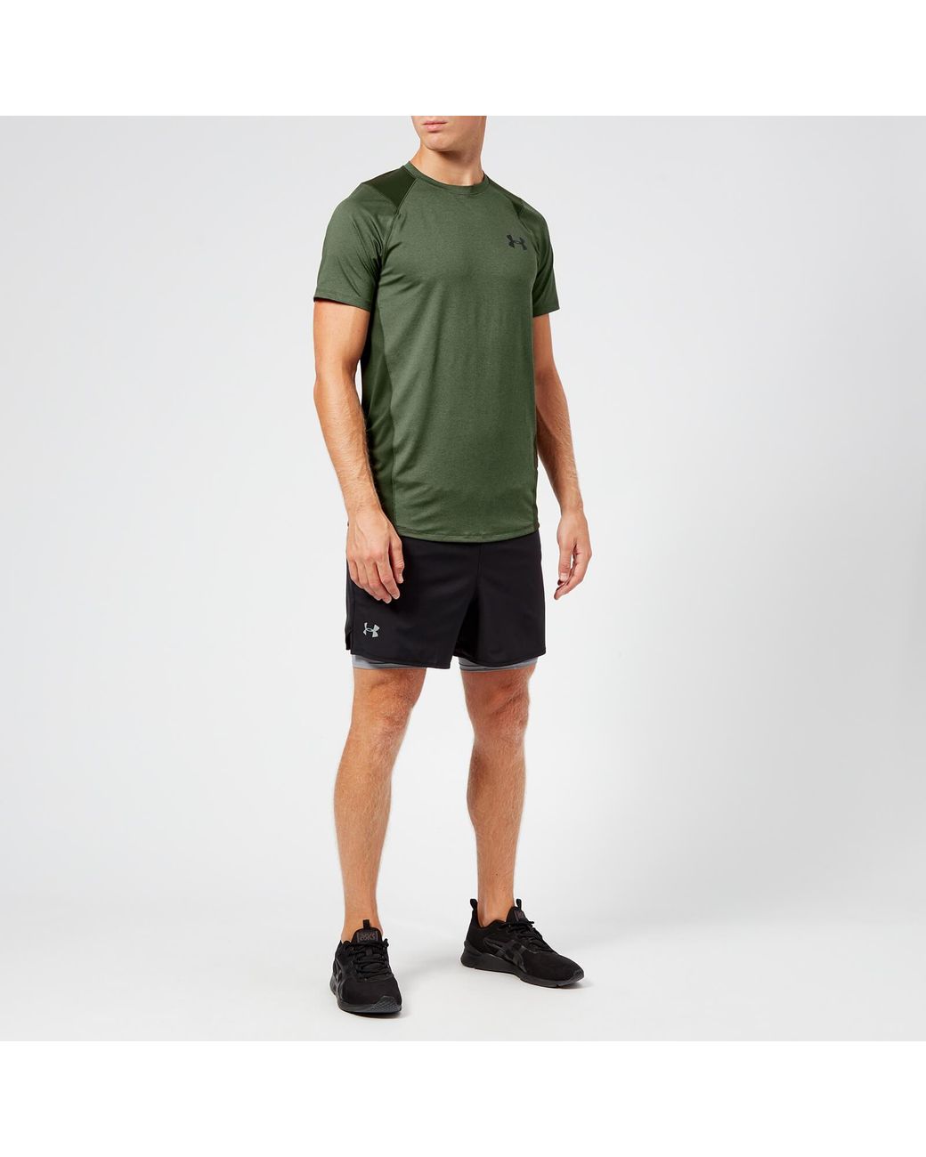 Under Armour Synthetic Mk-1 Twist T-shirt in Green for Men | Lyst UK