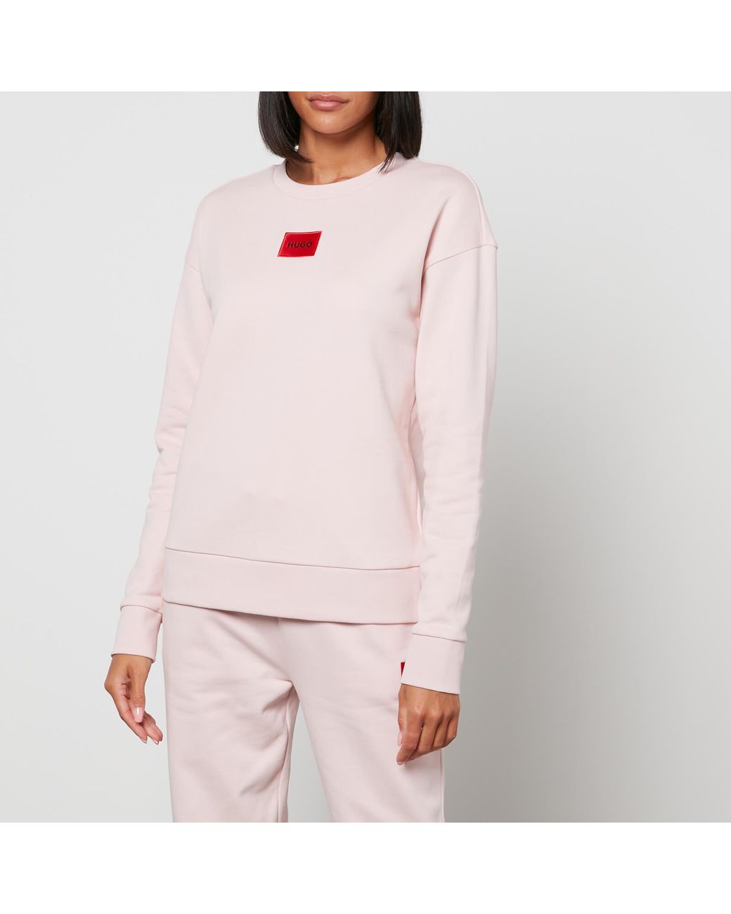 HUGO Nakira Red Label Sweatshirt in Pink | Lyst