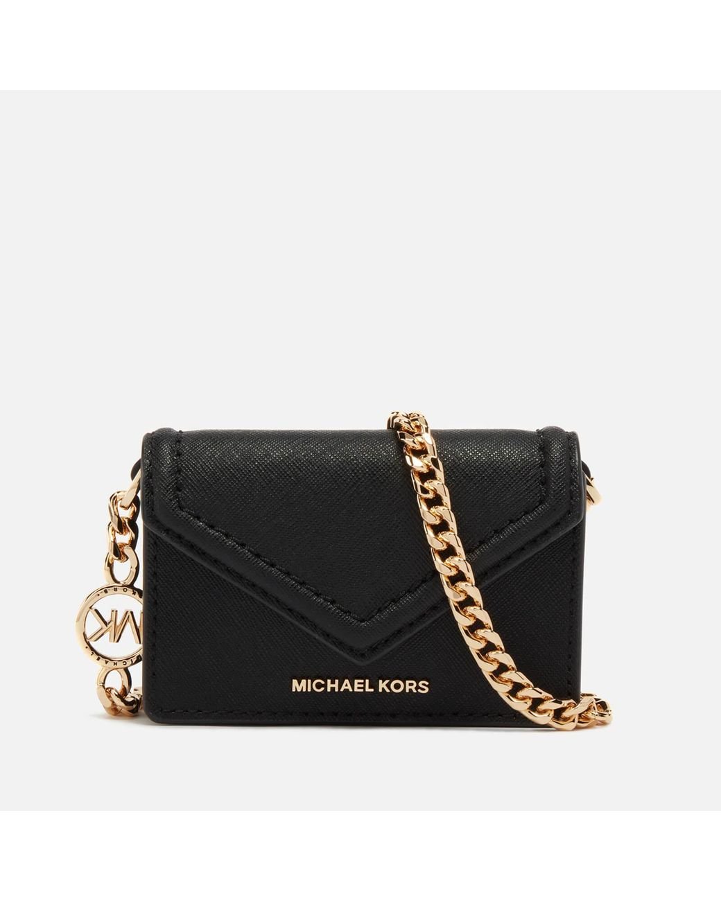 Michael Kors Small Saffiano Leather Envelope Crossbody Bag Cash