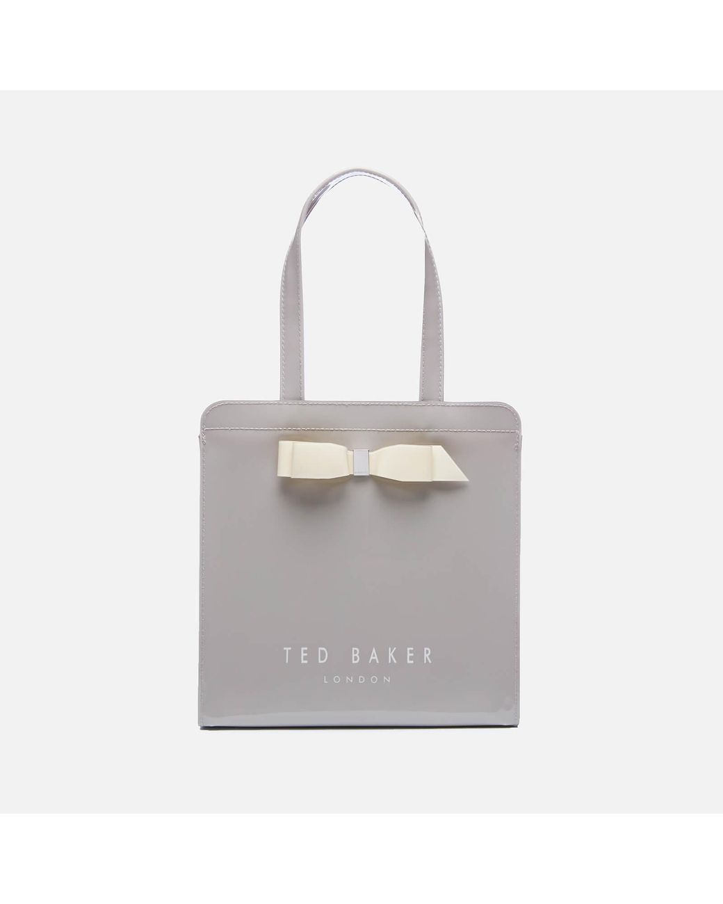 Ted Baker Arycon Bow Detail Small Icon Bag in Grey | Lyst Canada