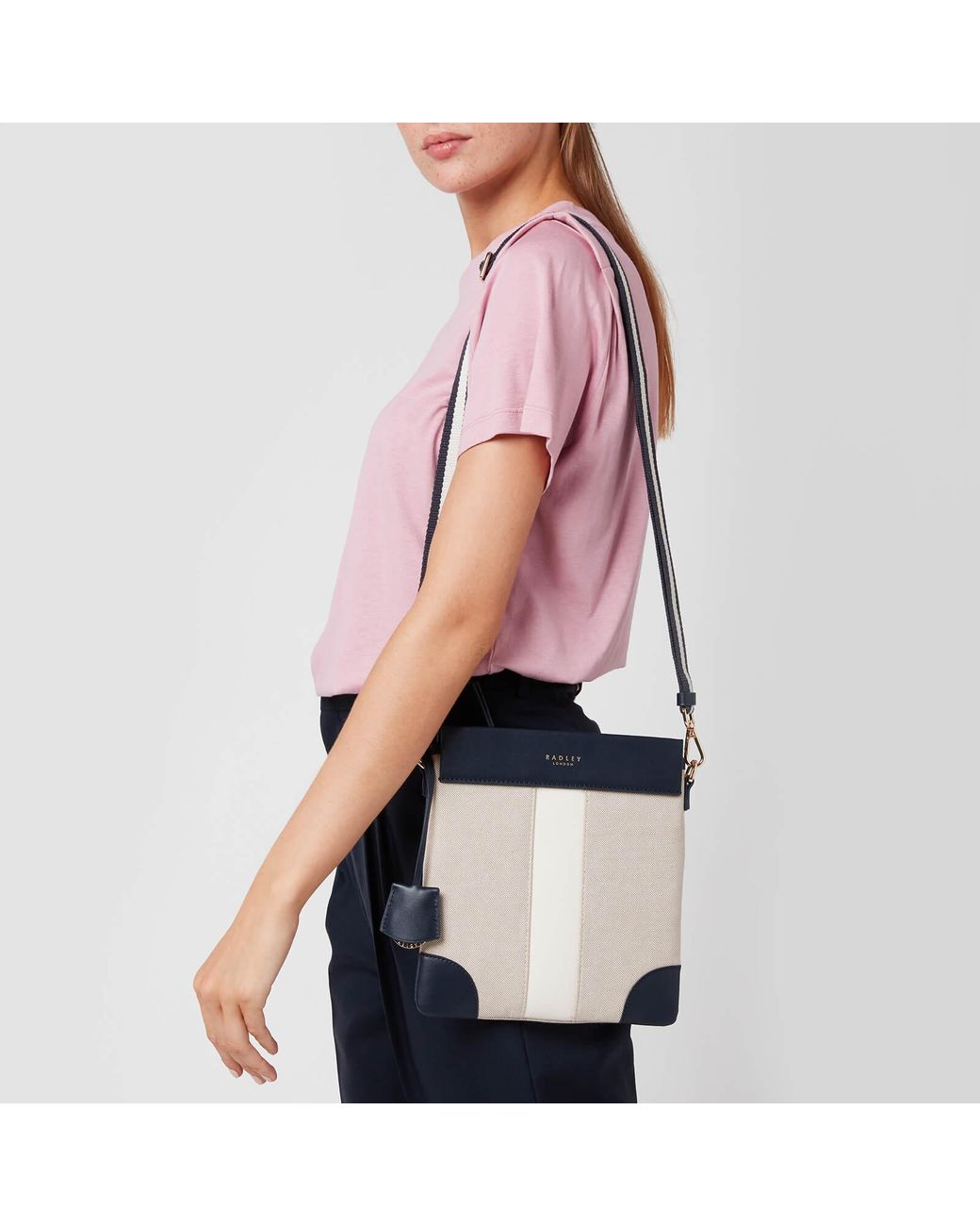 Radley Morris Road Medium Ziptop Cross Body Bag in Pink Lyst