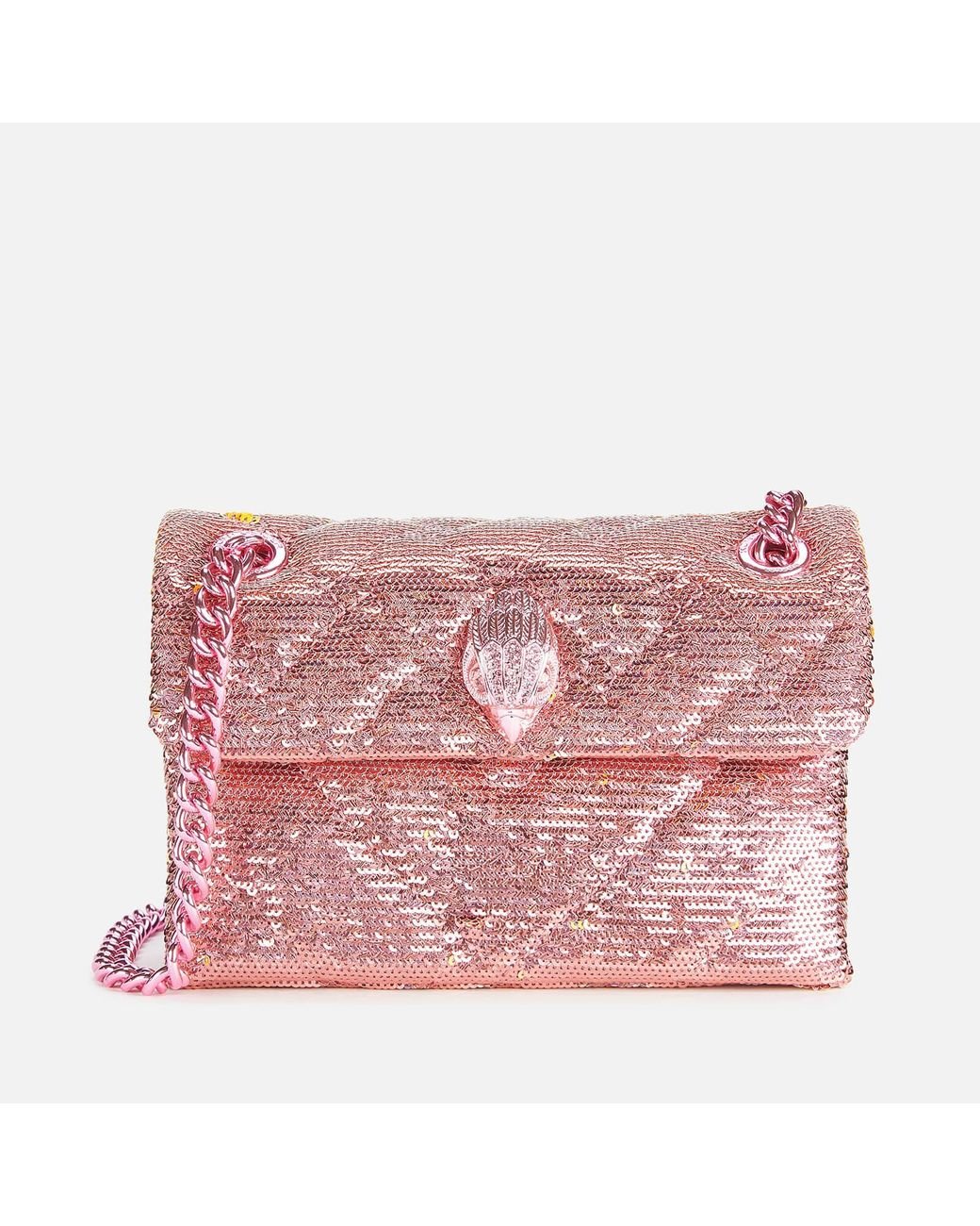 Kurt Geiger Glitter Mini Kensington in Pink | Lyst UK