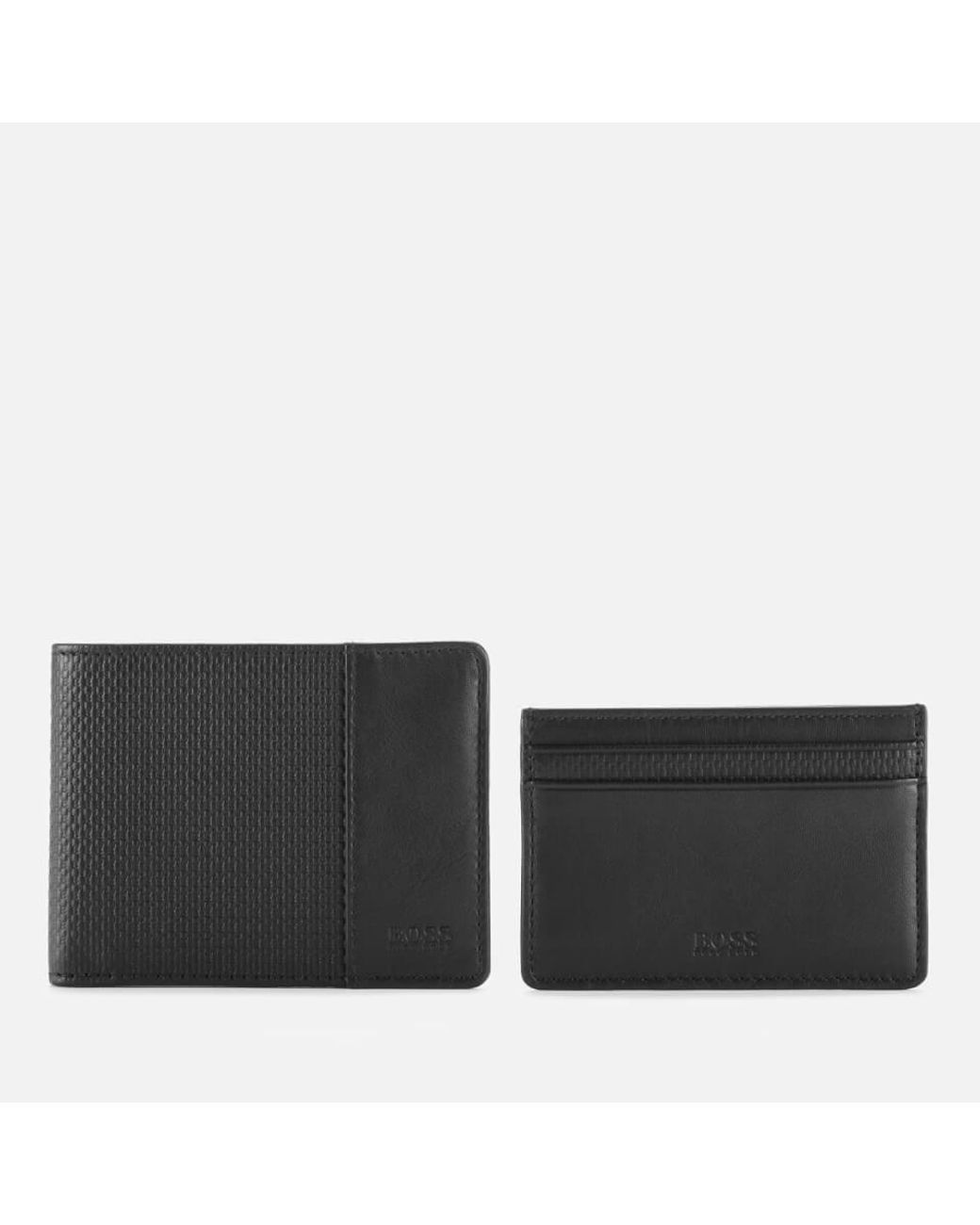 BOSS Wallet And Card Holder Gift Set in Black for Men | Lyst