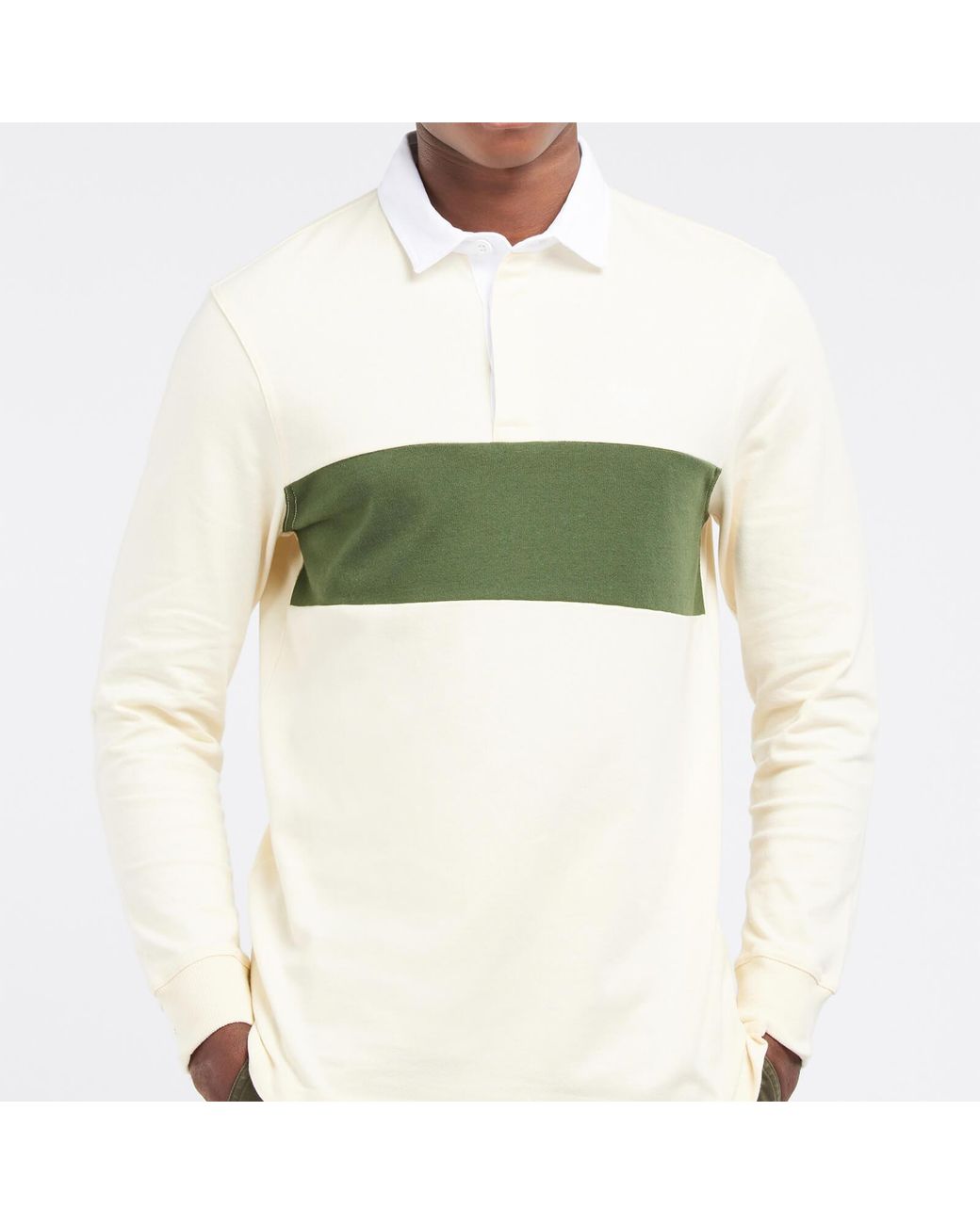Barbour Denton Long Sleeve Polo Shirt in Green for Men | Lyst Canada