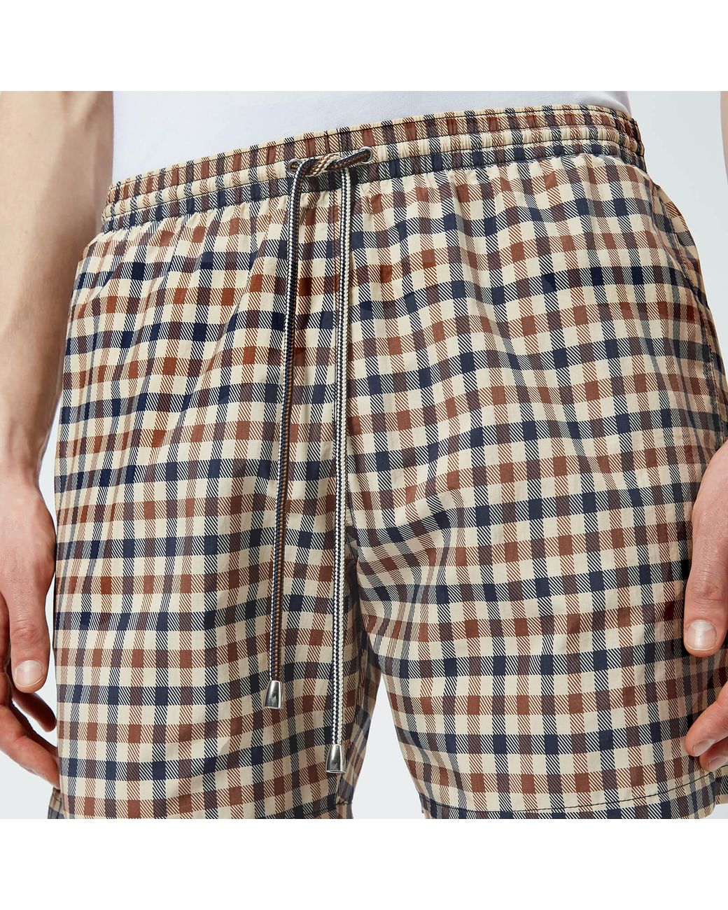 Aquascutum Carlton Club Check Swim Shorts for Men | Lyst Canada