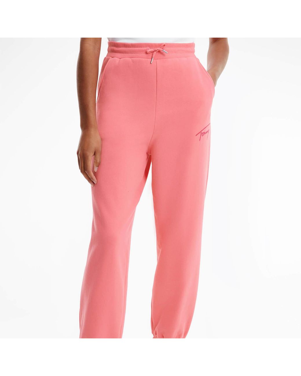 Tommy Hilfiger Tjw Tommy Signature Sweatpants in Pink Lyst