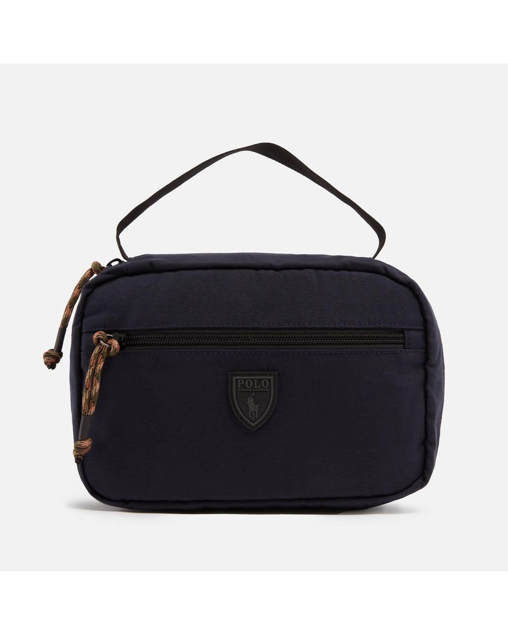 Polo Ralph Lauren Logo-detailed Canvas Travel Bag in Blue for Men | Lyst