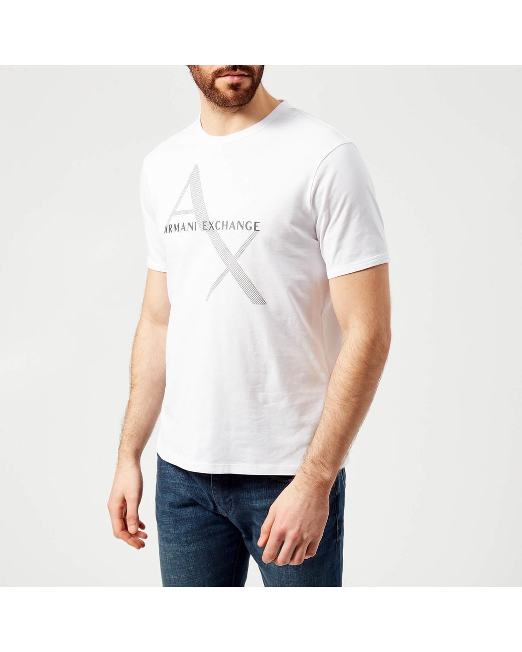 armani exchange logo t shirt