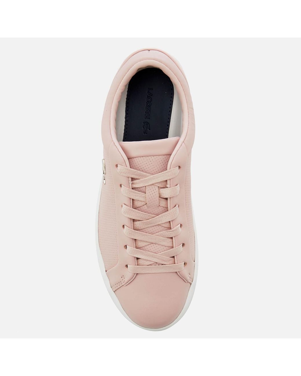 Lacoste Straightset 118 2 Leather Cupsole Trainers in Pink | Lyst Canada