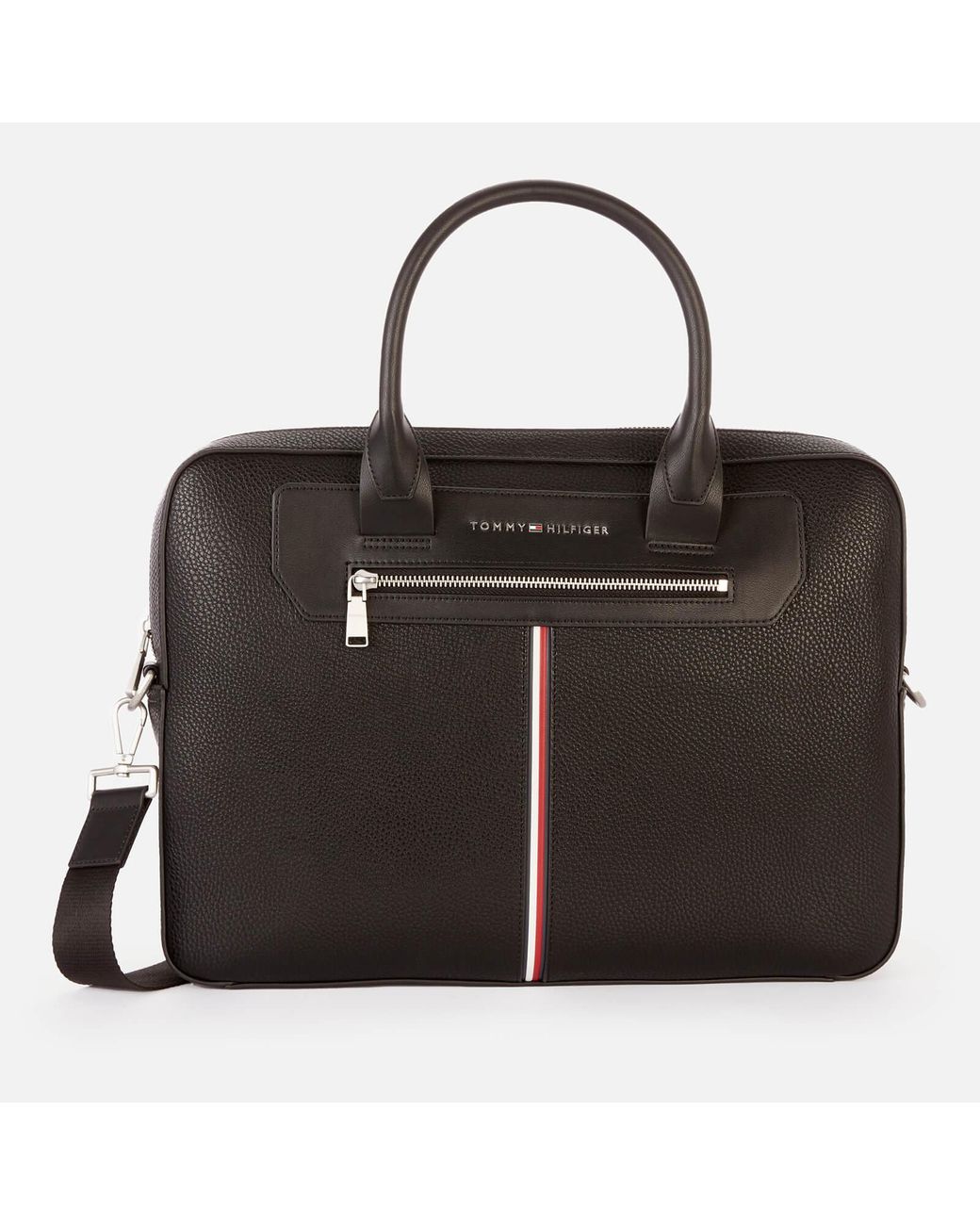 Tommy Hilfiger Downtown Super Slim Laptop Bag in Black for Men Lyst