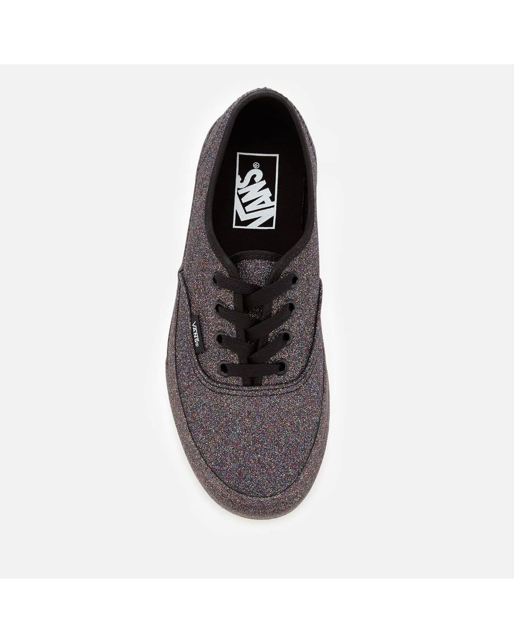 Vans Women's Rainbow Glitter Authentic Trainers in Black | Lyst