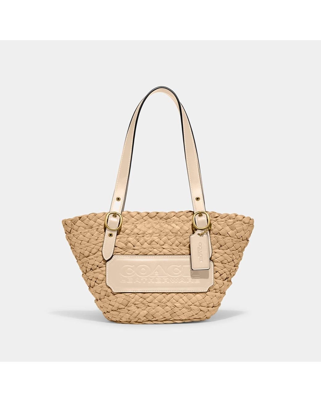 バッグ Coach Straw tote Coach Straw Tote Bag