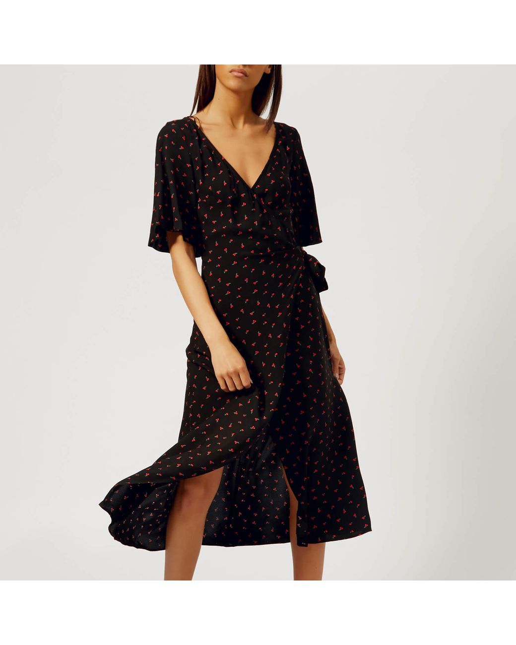 Bec & Bridge Mon Bebe Wrap Dress in Black | Lyst Australia