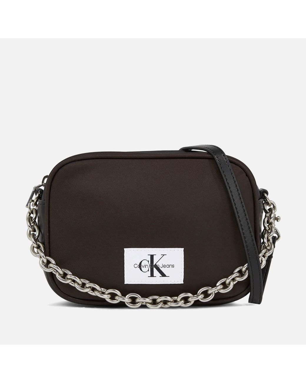 Calvin Klein Nylon Chain Camera Bag in Black | Lyst