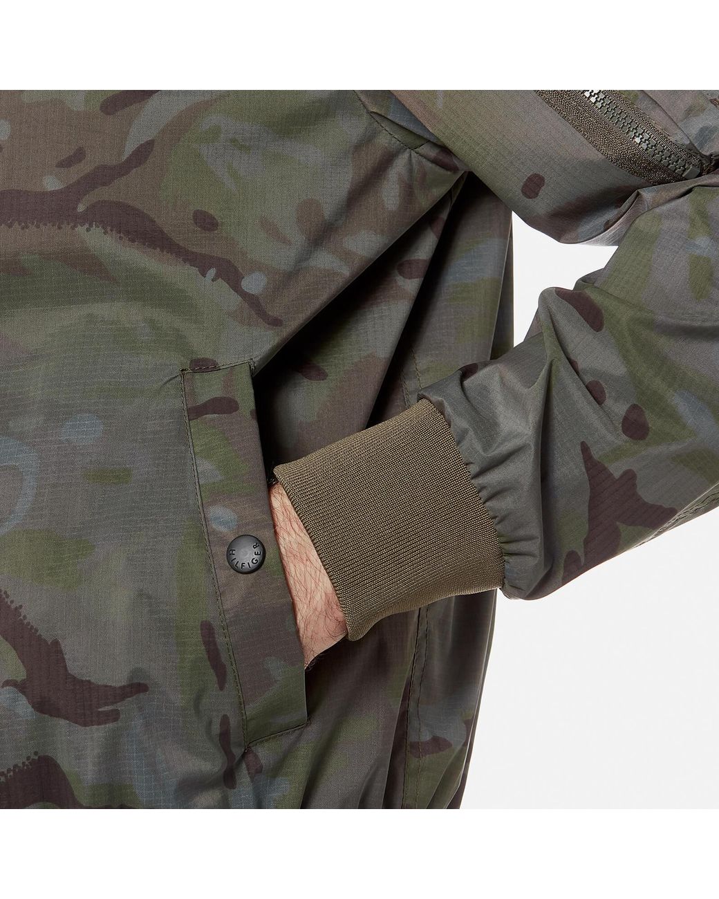 Tommy Hilfiger Camo Bomber Jacket in Green for Men Lyst Canada