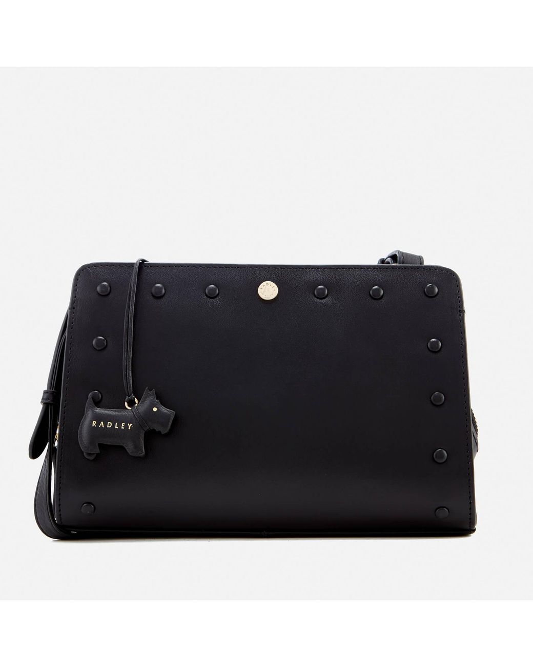 Radley Liverpool Street Stud Medium Ziptop Cross Body Bag in Black Lyst