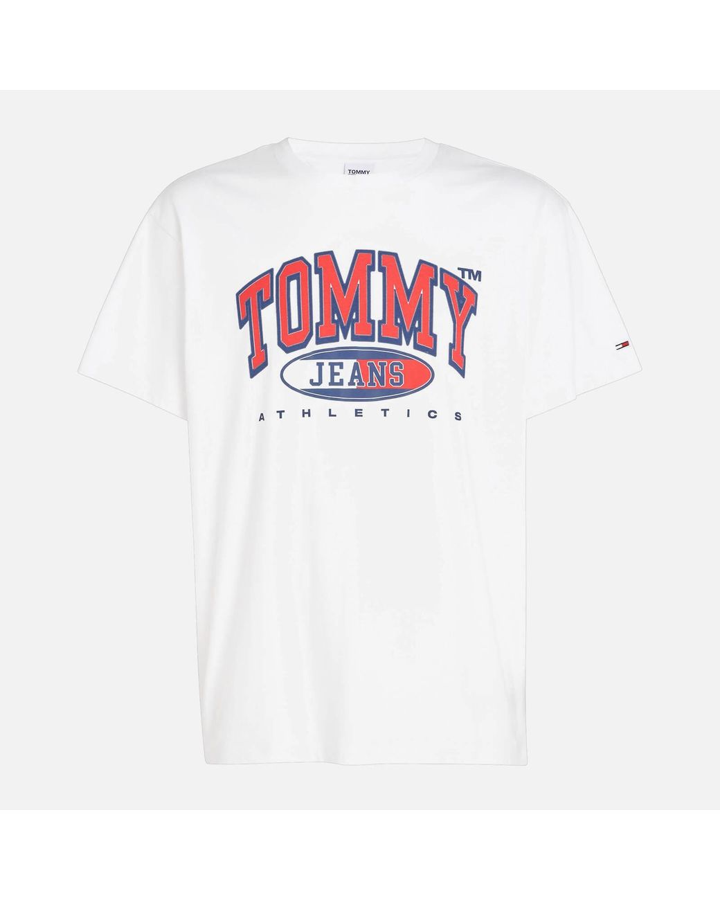 kranium patient ar Tommy Hilfiger Relaxed Essential Logo-graphic Cotton-jersey T-shirt in  White for Men | Lyst UK