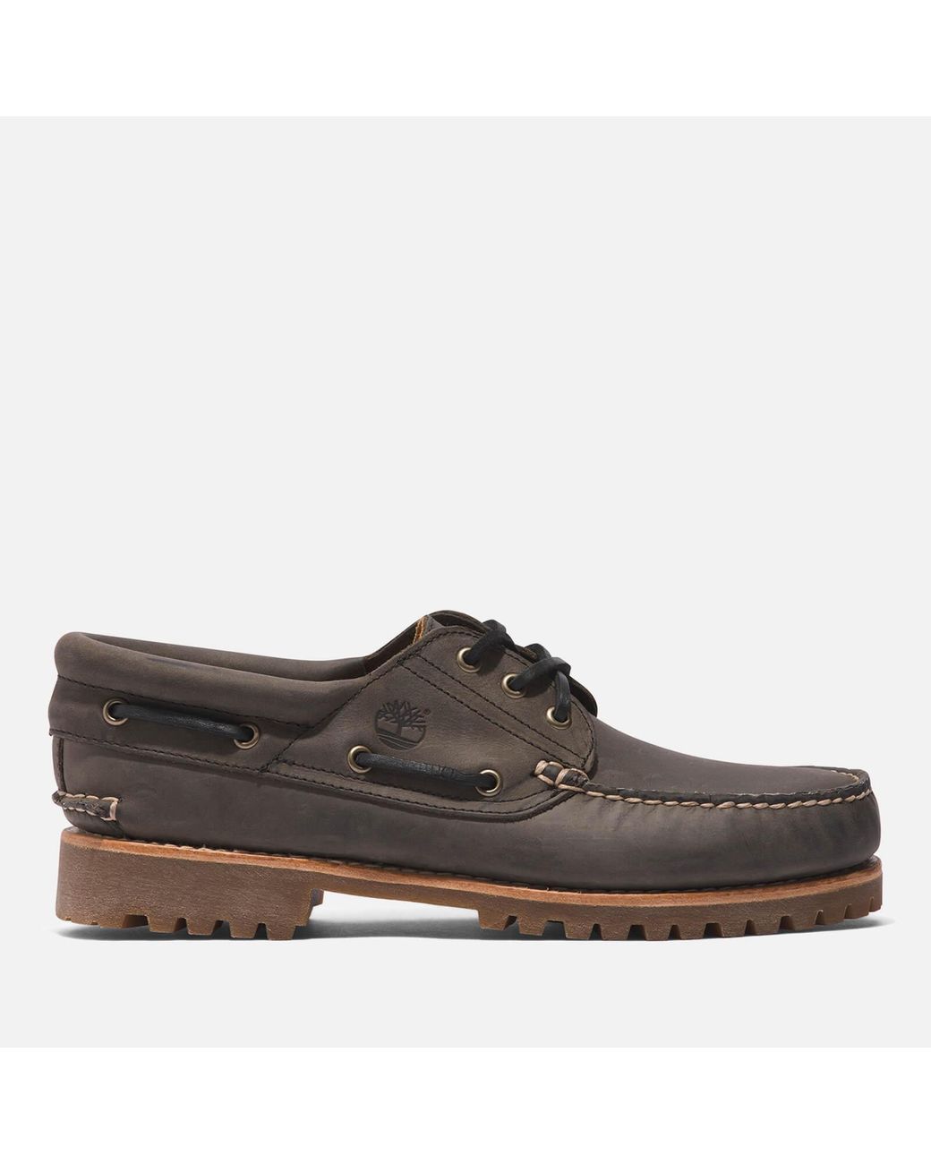 Timberland 3-eye Lug Handsewn Boat Shoe in Brown for Men | Lyst Canada