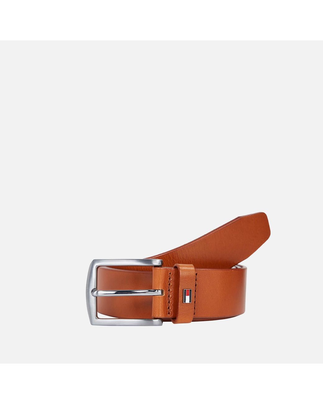 Tommy Hilfiger Denton Leather Belt in Brown for Men | Lyst