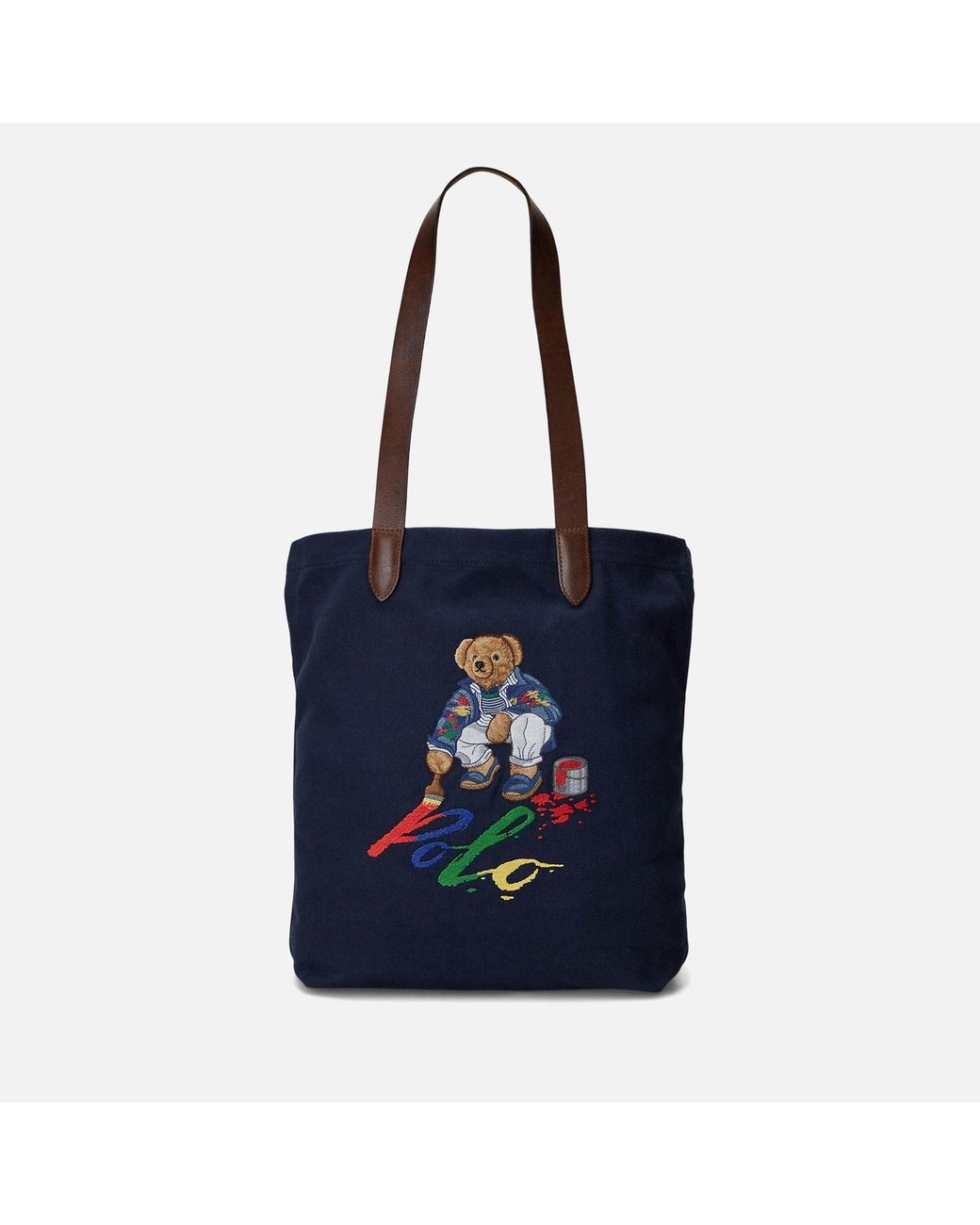 Polo Ralph Lauren Polo Bear Medium Cotton Shopper Tote Bag in Blue for Men Lyst UK