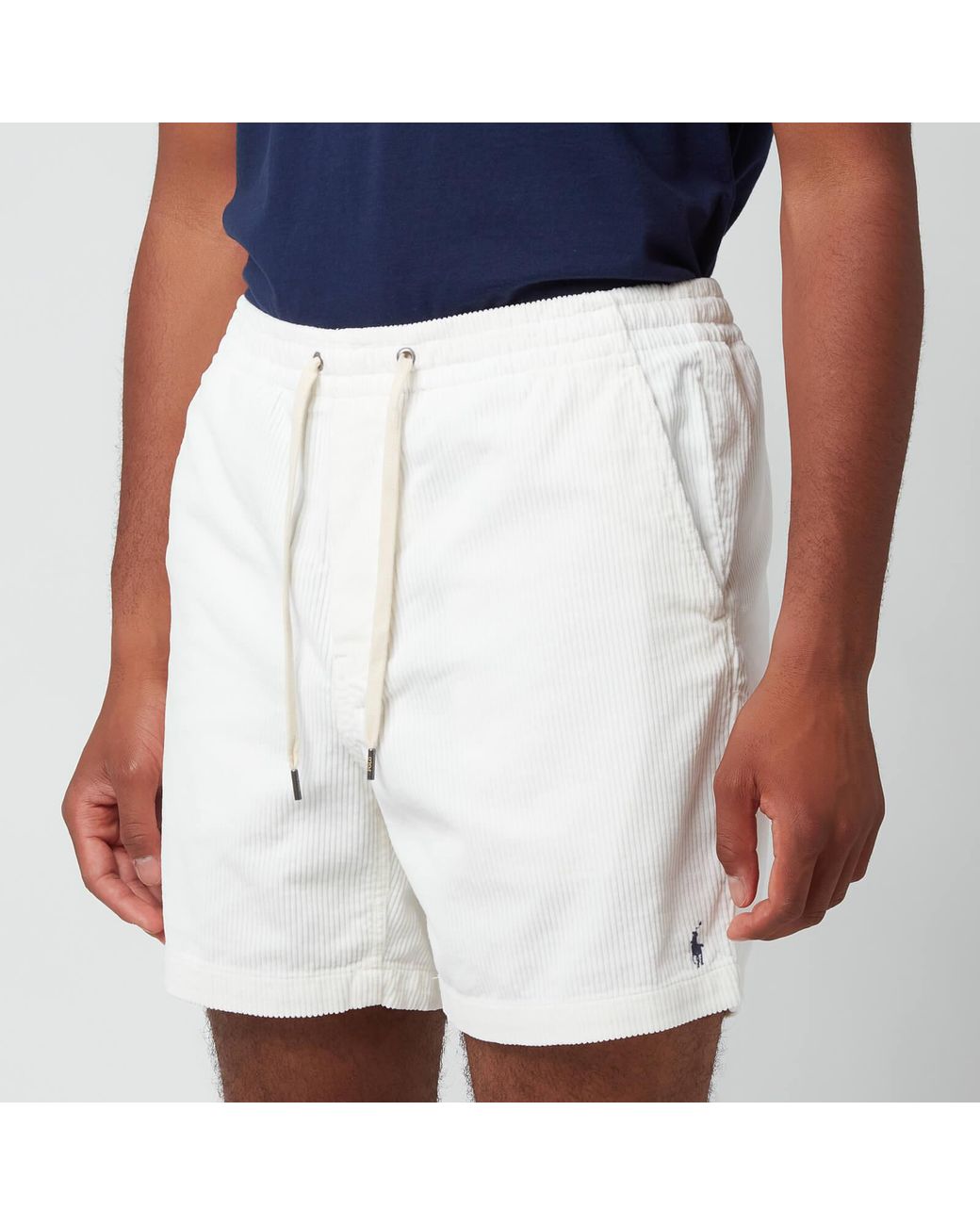 Polo Ralph Lauren Corduroy Prepster Shorts in White for Men | Lyst UK