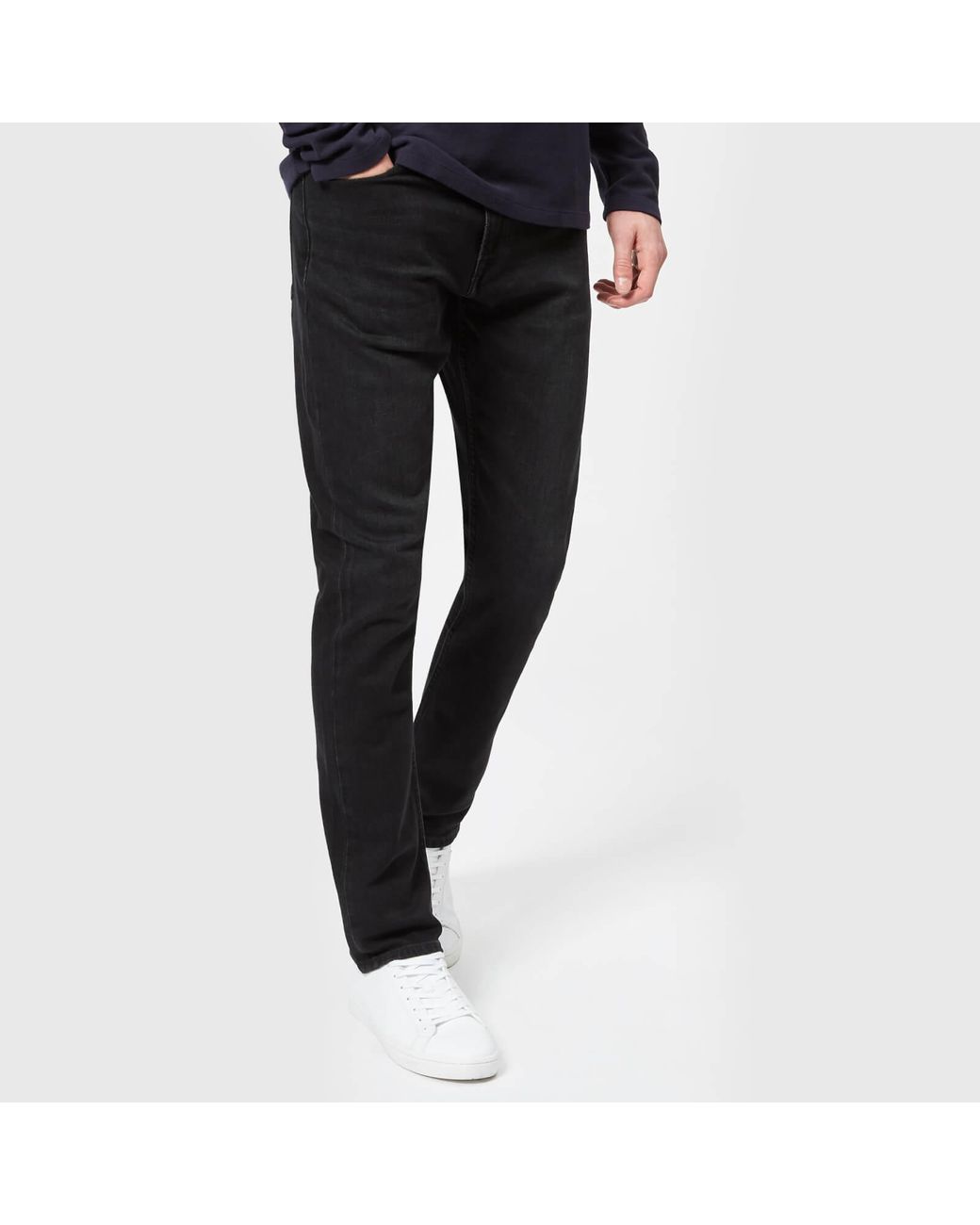 Calvin Klein Ckj 056 Athletic Taper Jeans (west) in Black for Men | Lyst