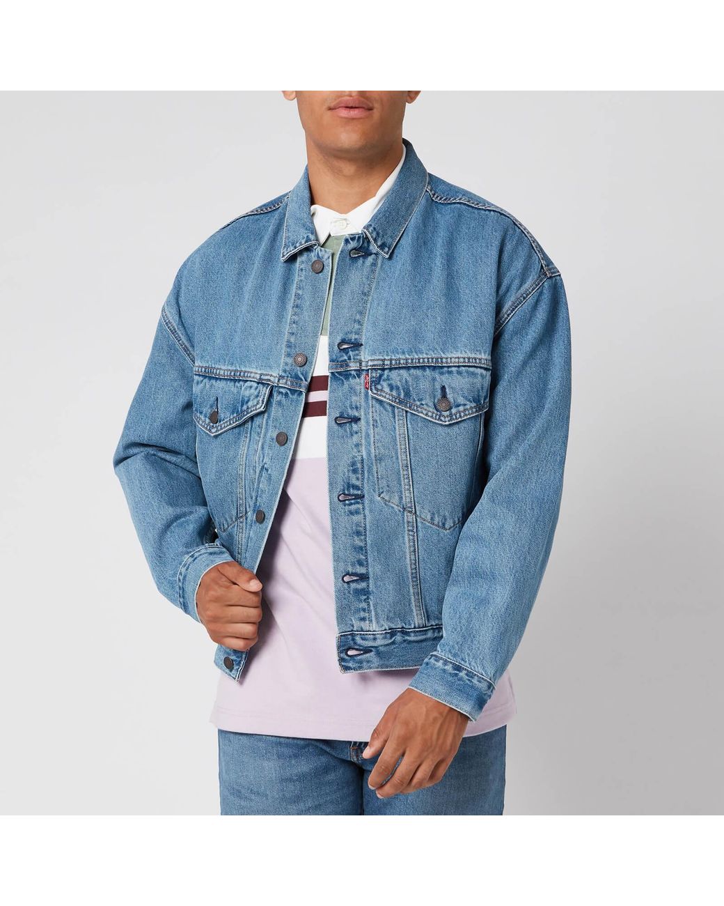 afschaffen Rand banner Levi's Stay Loose Trucker Jacket in Blue for Men | Lyst Canada