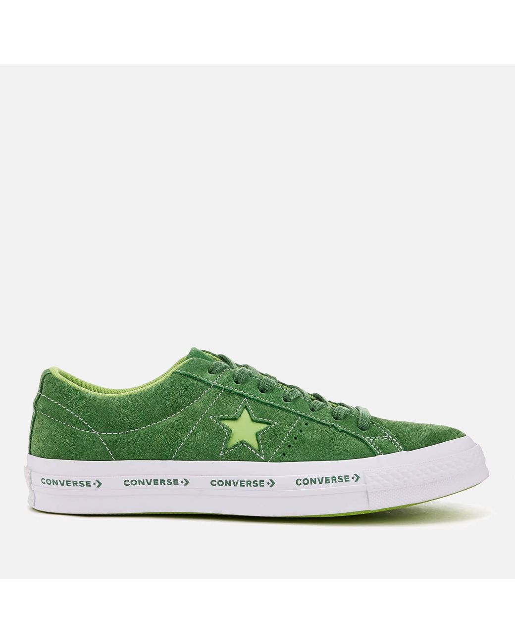 Converse One Star Ox Trainers in Green for Men | Lyst