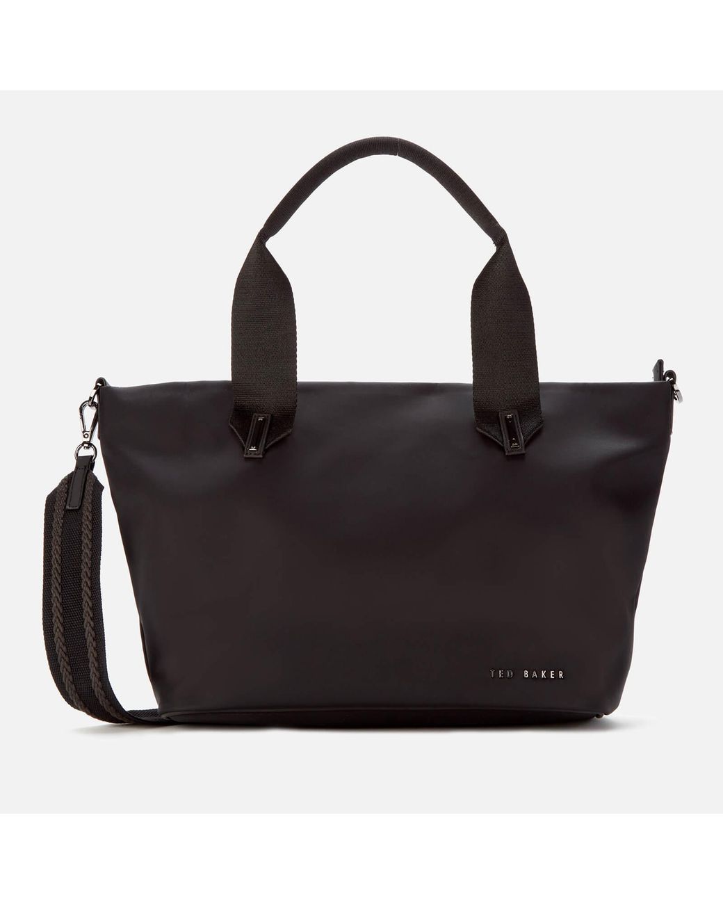 Ted Baker Macieyy Plain Small Nylon Tote Bag in Black | Lyst UK