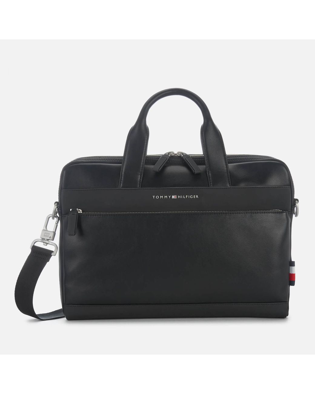 Tommy Hilfiger Th City Slim Laptop Bag in Black for Men | Lyst Australia