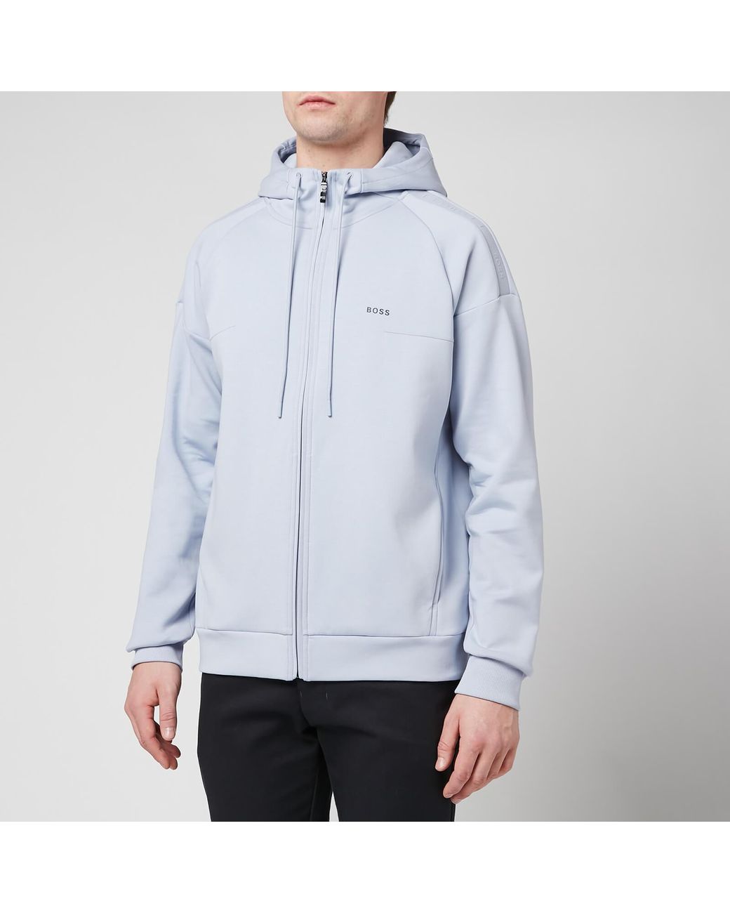 boss athleisure zip hoodie
