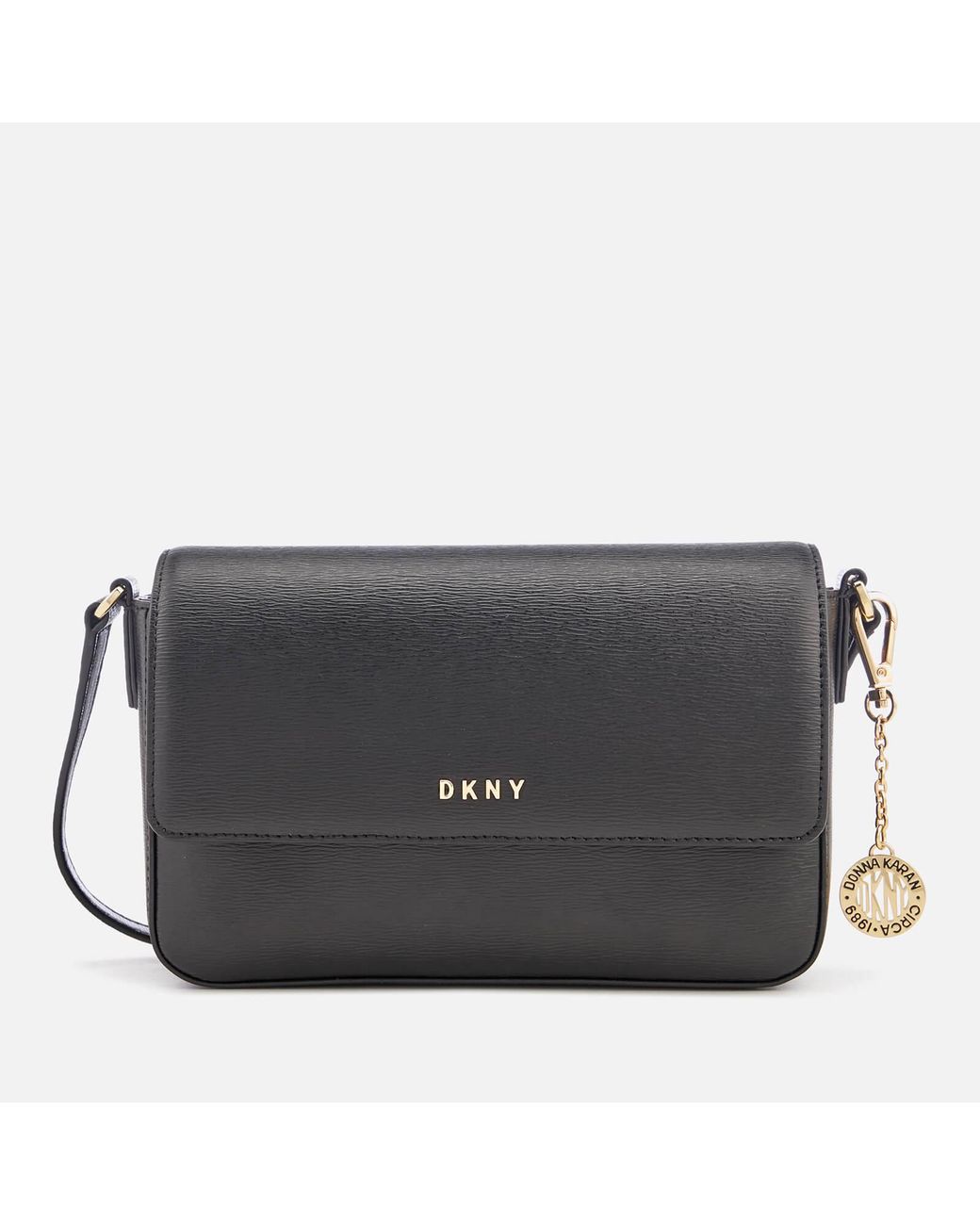 DKNY BRYANT-MD FLAP CBODY-SUTTON, Black Women's Cross-body Bags