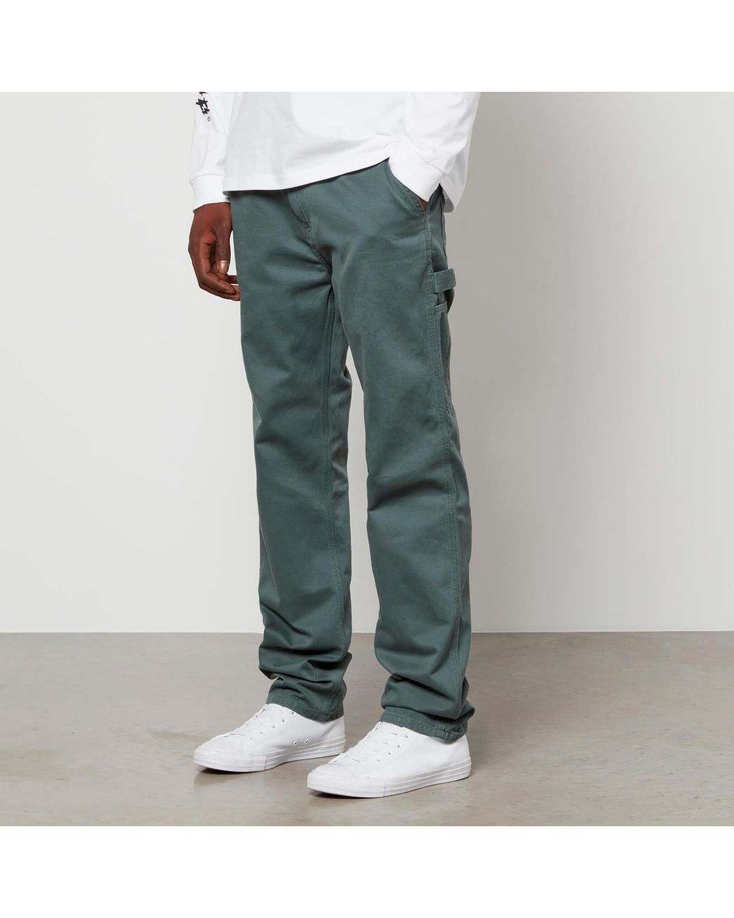 Carhartt WIP Ruck Single Knee Cotton Trousers in Green for Men | Lyst